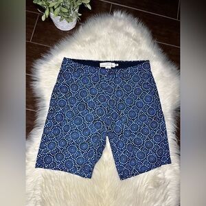 L.O.G.G by H&M blue/cream printed chino shorts sz 30 NWT